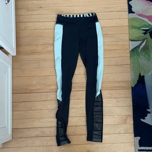 Lululemon get up and glow running tights leggings size 4 mint luxtreme 30”